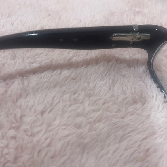 Coach BERNICE 844 BLACK Eyeglasses Frames Grey White Rectangle - Picture 4 of 16